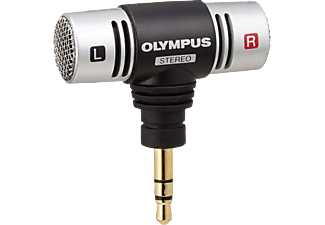 OLYMPUS ME51S - Kompaktes Stereomikrofon (Schwarz, silber)